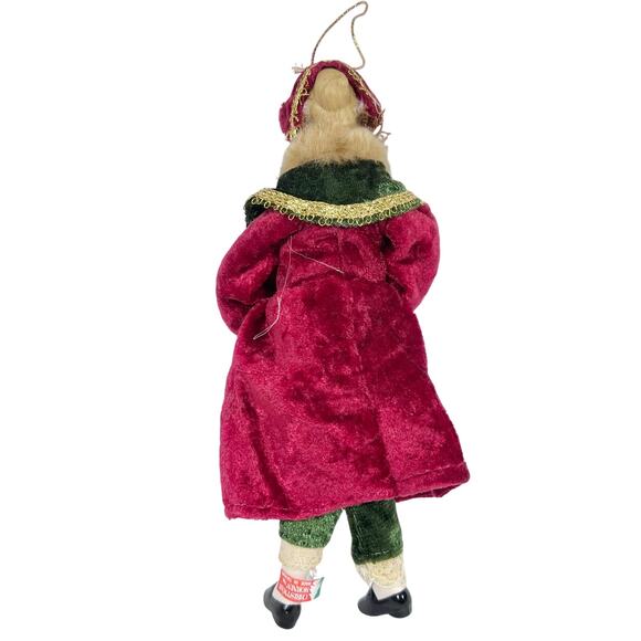 Vintage Christmas Ornaments Lot of 4 Elephant Pixie Elf Victorian Lady Teddybear - Picture 10 of 10